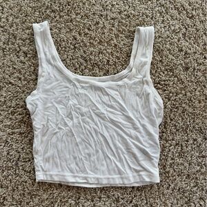 SHEIN Cropped White Tank Top